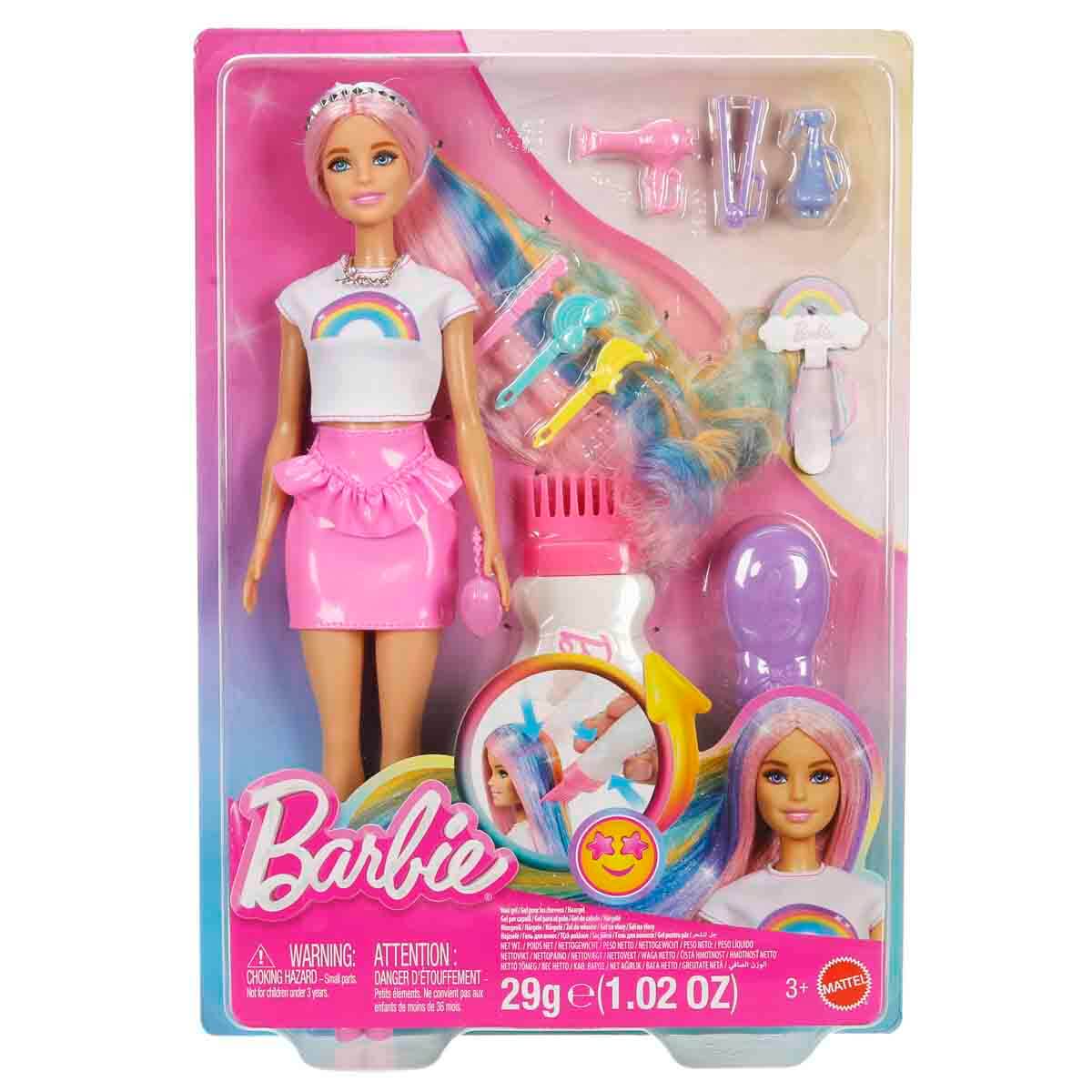 Barbie Gökkuşağı Saçlar Bebeği JJP07