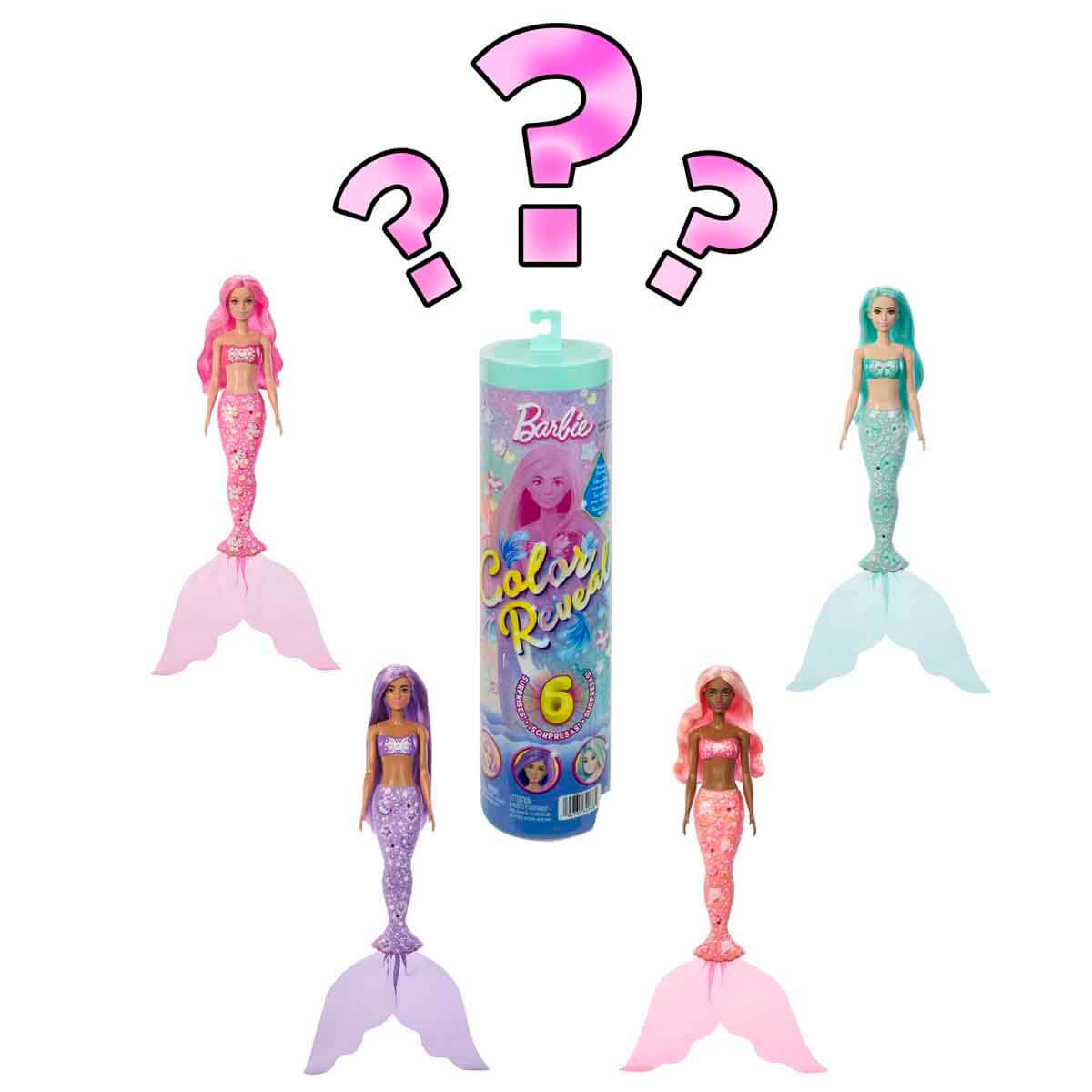 Barbie Color Reveal Renk Değiştiren Deniz Kızı Serisi JMW61