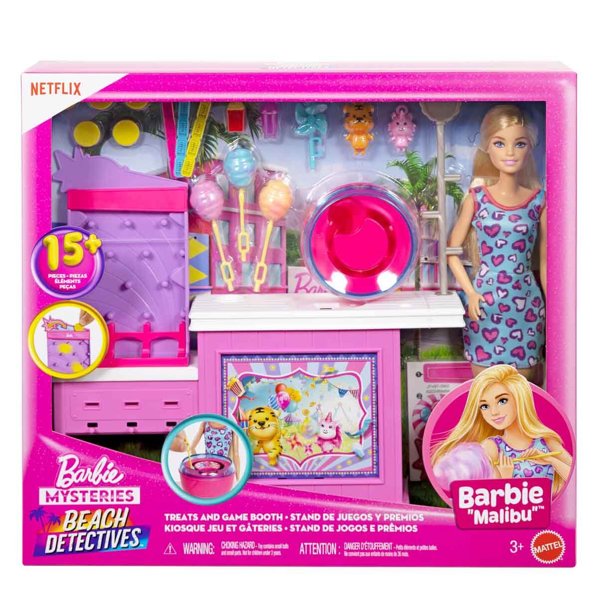 Barbie Mysteries Beach Detectives Malibu Bebek ve Oyun Seti JFV67