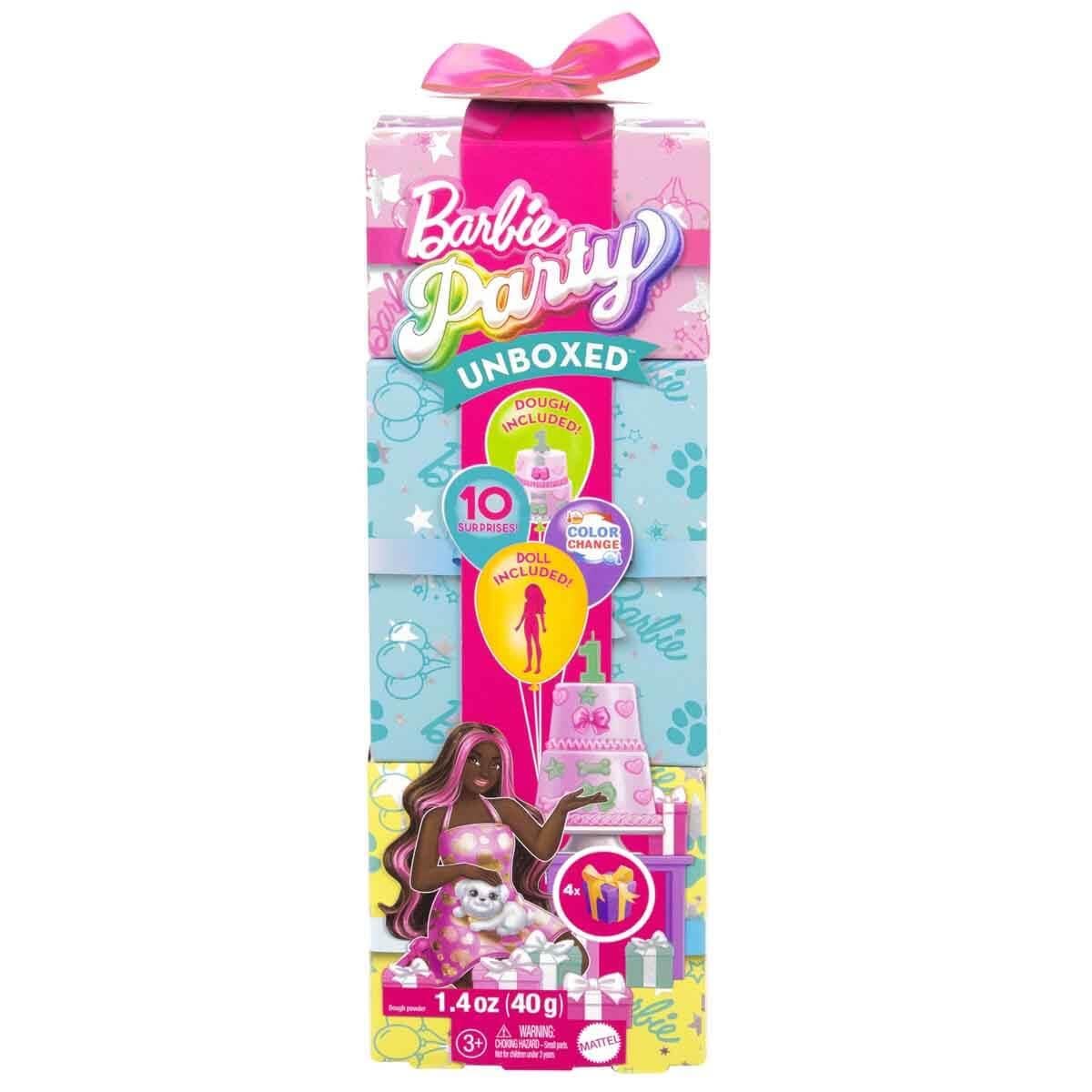 Barbie Parti Paketi Minik Dostumun Doğum Günü Serisi Mavi Kutu JFG71