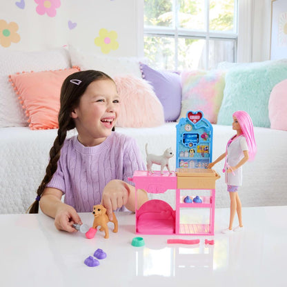 Barbie'nin Veteriner Kliniği Bebek ve Aksesuarları JFX93