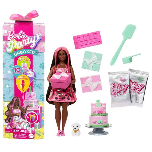Barbie Parti Paketi Minik Dostumun Doğum Günü Serisi Mavi Kutu JFG71